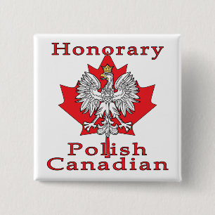 Chapa Cuadrada Canadiense de Honor Polaco