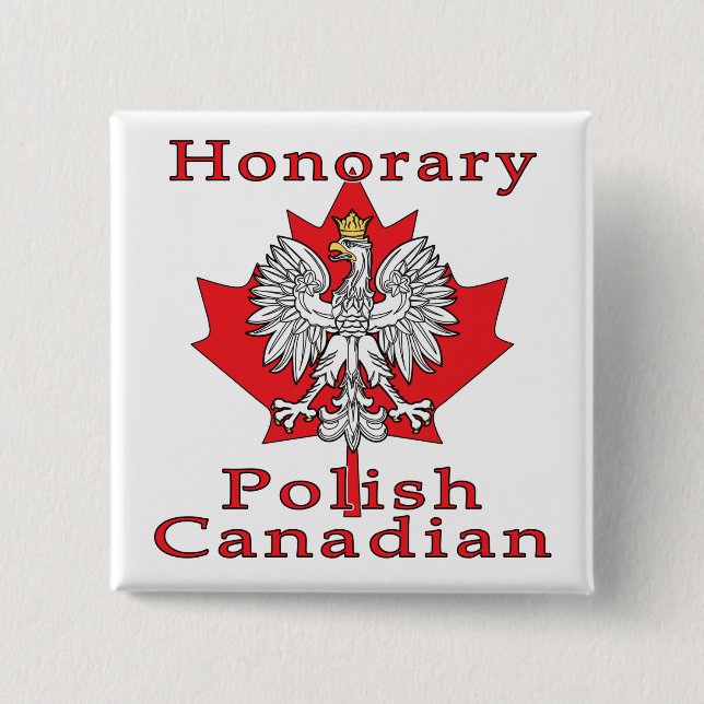 Chapa Cuadrada Canadiense de Honor Polaco (Anverso)