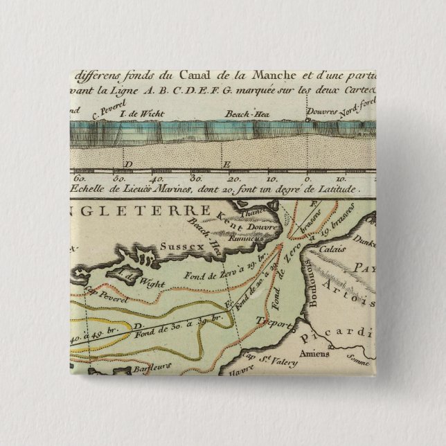 Chapa Cuadrada Canal Inglés (Anverso)