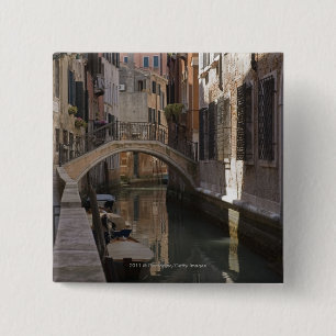Chapa Cuadrada Canales de Venecia y puente de piedra