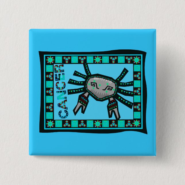 Chapa Cuadrada Cáncer (Anverso)