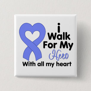 Chapa Cuadrada Cáncer de estómago camino para mi héroe