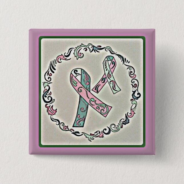 Chapa Cuadrada Cáncer de pecho metastático 2 (Anverso)