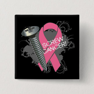 Chapa Cuadrada Cáncer de Torsión - Cáncer de Mama Grunge