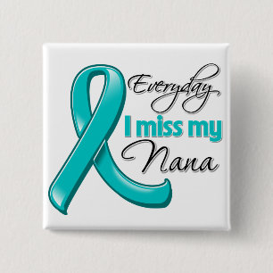 Chapa Cuadrada Cáncer ovárico diario de Srta. My Nana de I
