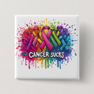 Chapa Cuadrada Cáncer Sucks