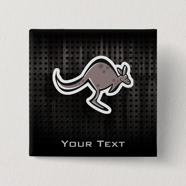 Chapa Cuadrada Canguro lindo; Guay (Anverso)