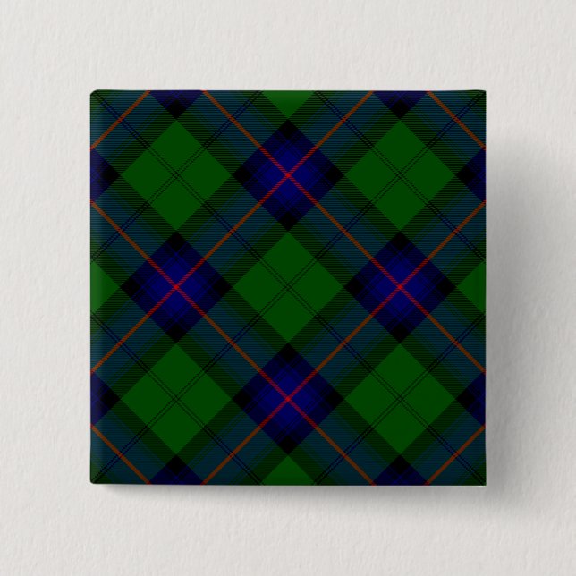 Chapa Cuadrada Cañón armenio tartan azul (Anverso)