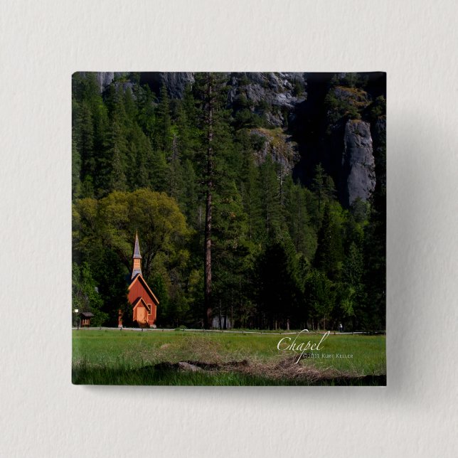 Chapa Cuadrada Capilla de Yosemite (Anverso)