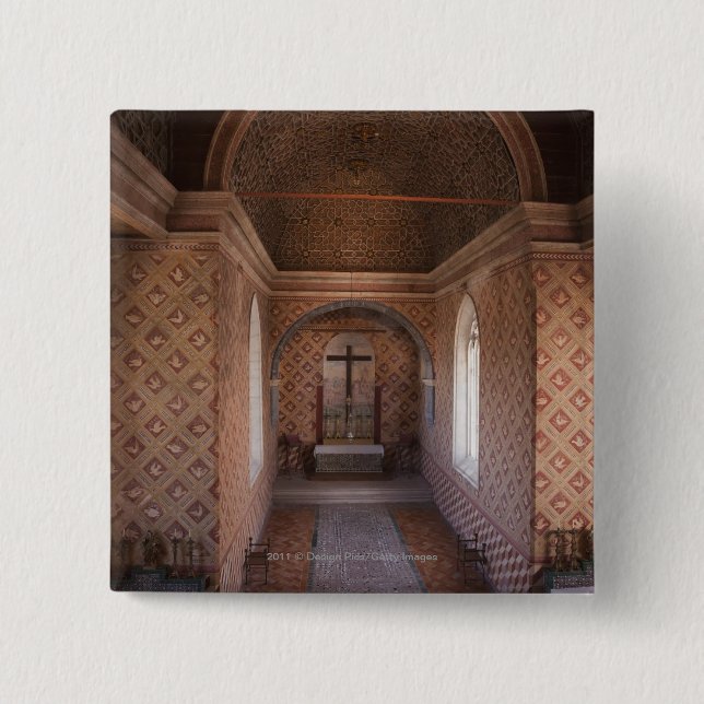 Chapa Cuadrada Capilla privada en palacio del nacional de Sintra (Anverso)