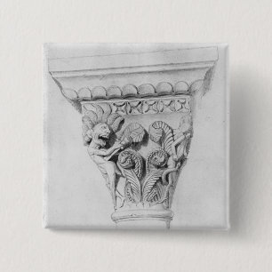 Chapa Cuadrada Capital que ilustra el vicio de la desesperación