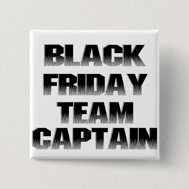 Chapa Cuadrada Capitán del equipo de Black Friday (Anverso)
