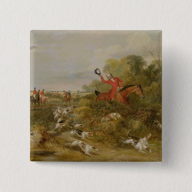 Chapa Cuadrada Capsulando en perros, Pasillo del soltero, 1836 (Anverso)