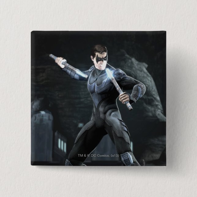 Chapa Cuadrada Captura de pantalla: Nightwing (Anverso)