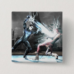 Chapa Cuadrada Captura de pantalla: Nightwing contra harley