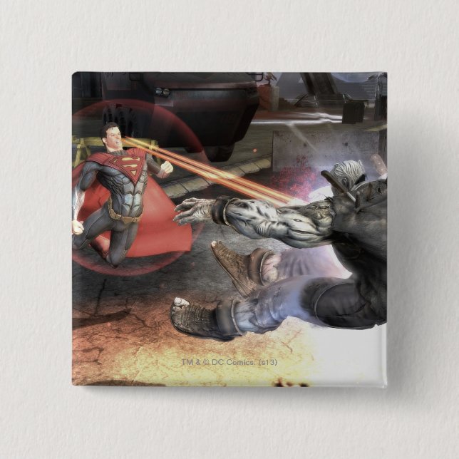 Chapa Cuadrada Captura de pantalla: Superman vs Batman 2 (Anverso)