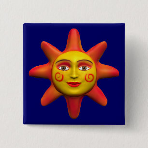 Chapa Cuadrada Cara de sol