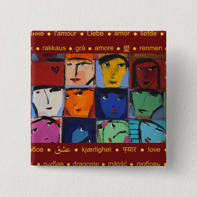 Chapa Cuadrada Caras (Anverso)