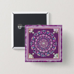 Chapa Cuadrada Cardinal Red Rosace