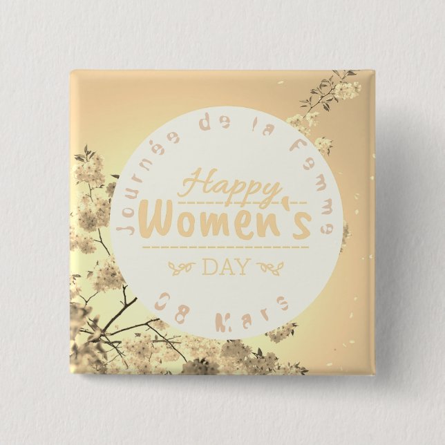 Chapa Cuadrada Cargo de la marca de la mujer (Anverso)