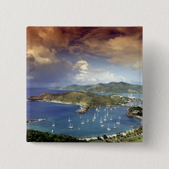 Chapa Cuadrada Caribe, Antigua. (Anverso)