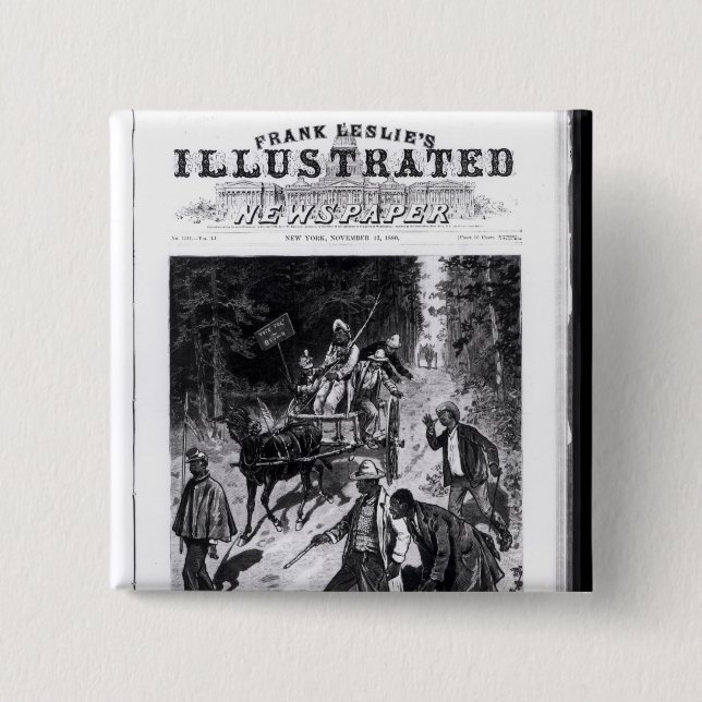 Chapa Cuadrada Carolina del Norte, la campaña política (Anverso)