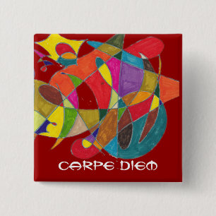 Chapa Cuadrada Carpe Diem