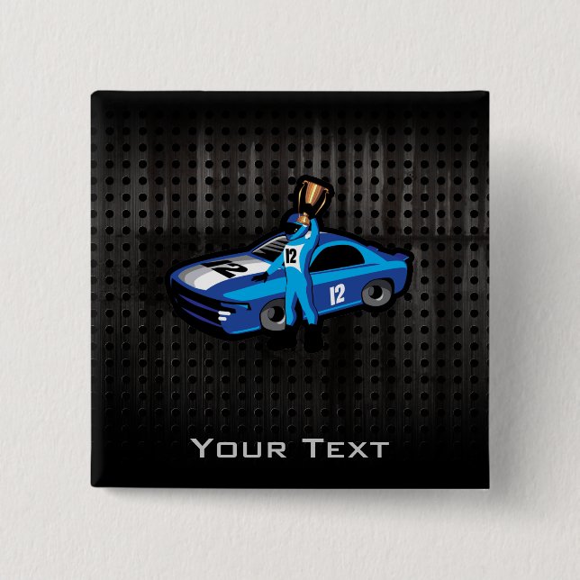 Chapa Cuadrada Carreras autos frescas (Anverso)