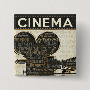 Chapa Cuadrada Carrete de la cámara de película
