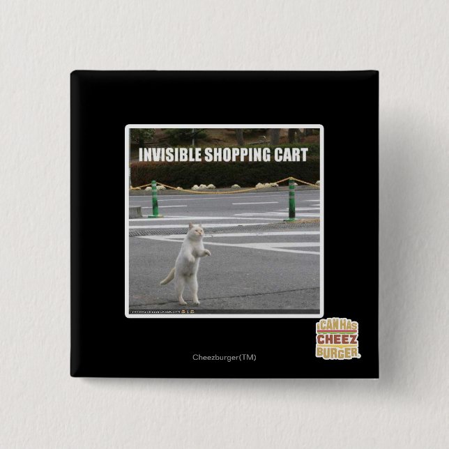 CHAPA CUADRADA CARRO DE LA COMPRA INVISIBLE (Anverso)