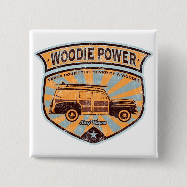 Chapa Cuadrada Carro de Woodie (Anverso)