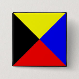 Chapa Cuadrada Carta marítima internacional de bandera marítima