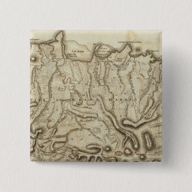 Chapa Cuadrada Carte de la Isla de la Granada (Anverso)