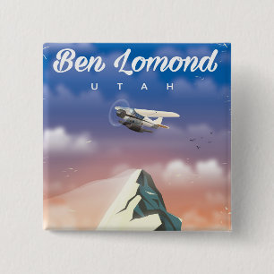 Chapa Cuadrada Cartel de viaje a Ben Lomond, Utah