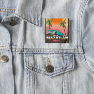 Chapa Cuadrada Cartel de viaje a Mazatlán México