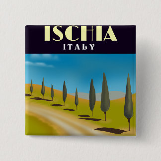 Chapa Cuadrada Cartel de viaje de Ischia Italy