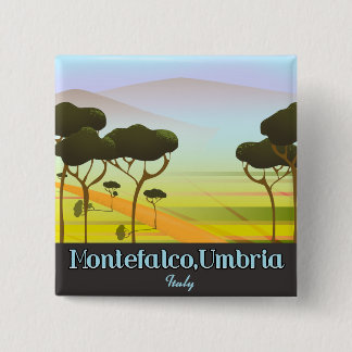 Chapa Cuadrada Cartel de viaje de Montefalco, Umbría