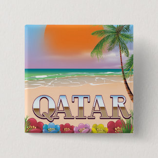 Chapa Cuadrada Cartel de viaje de Quatar