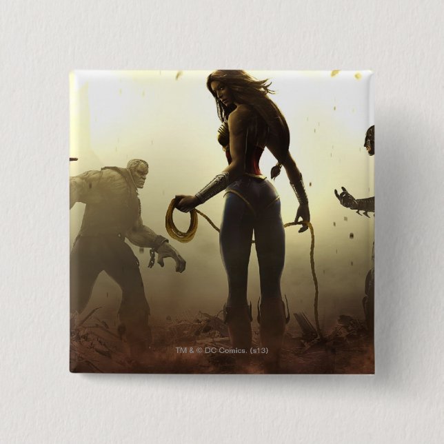 Chapa Cuadrada Cartel: Grupo (Anverso)