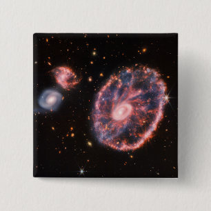 Chapa Cuadrada CartWheel Galaxy JWST James Webb Space Telescope