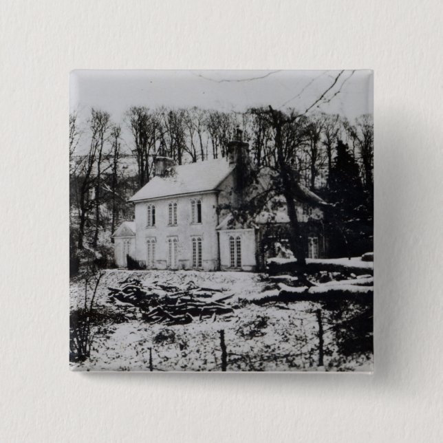 Chapa Cuadrada Casa de Asham cerca de Beddingham en Sussex del (Anverso)