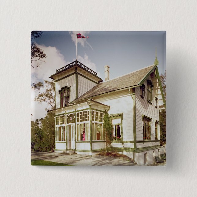 Chapa Cuadrada Casa de Edvard Grieg (Anverso)