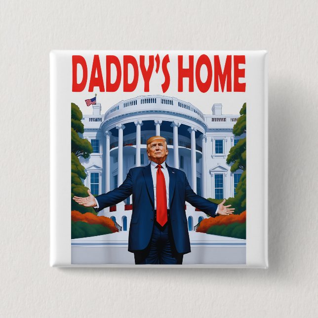 Chapa Cuadrada Casa de Trump Daddys (Anverso)