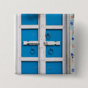 Chapa Cuadrada Casa pintada de azul, Udaipur, Rajasthan, India