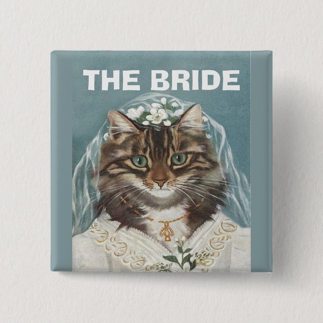 Chapa Cuadrada Casandose, la novia, fiesta del bachelorette, (Anverso)