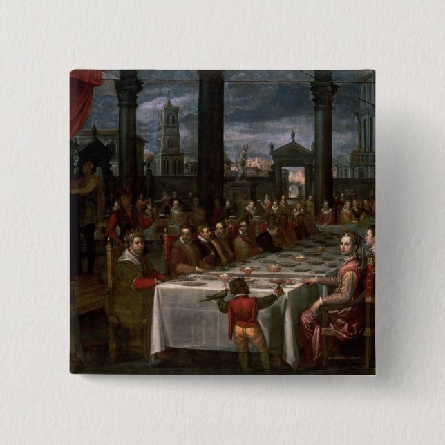 Chapa Cuadrada Casar banquete (Anverso)