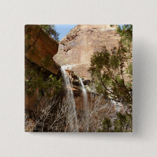 Chapa Cuadrada Cascada de Emerald Pool I del Parque Nacional Zion
