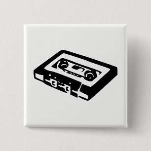 Chapa Cuadrada Cassette de audio