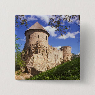 Chapa Cuadrada Castillo de Cesis en el centro de Letonia.