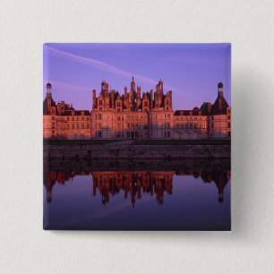 Chapa Cuadrada Castillo de Chambord al atardecer, Valle del Loira